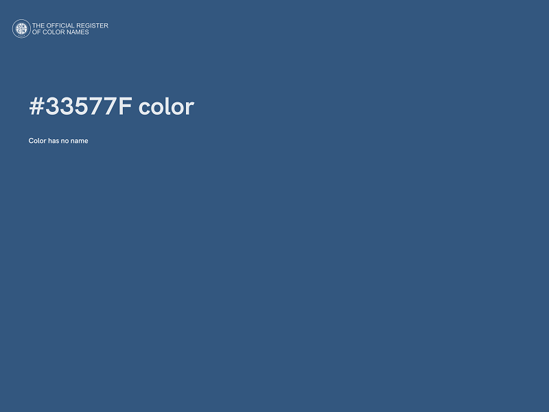 #33577F color image