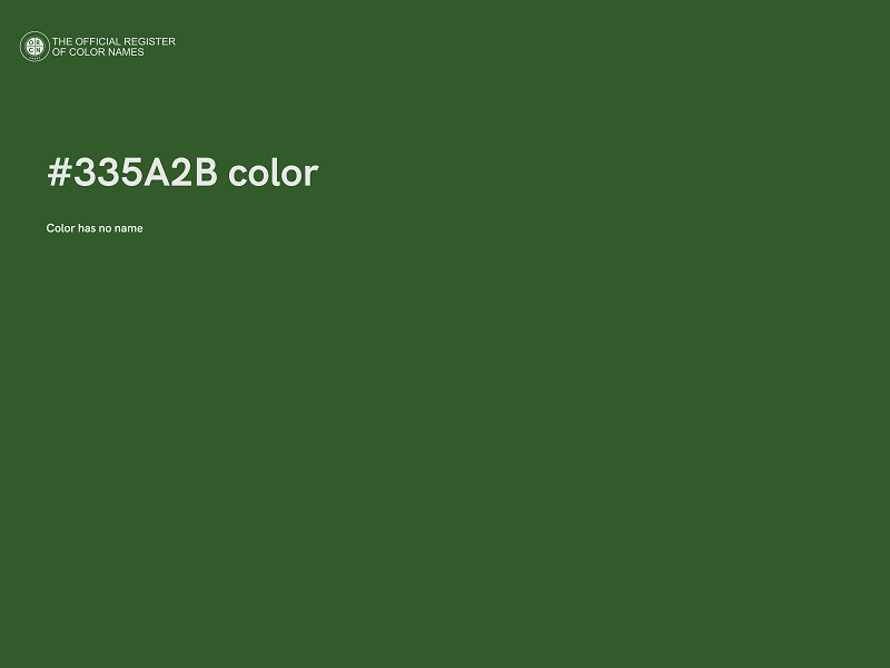 #335A2B color image