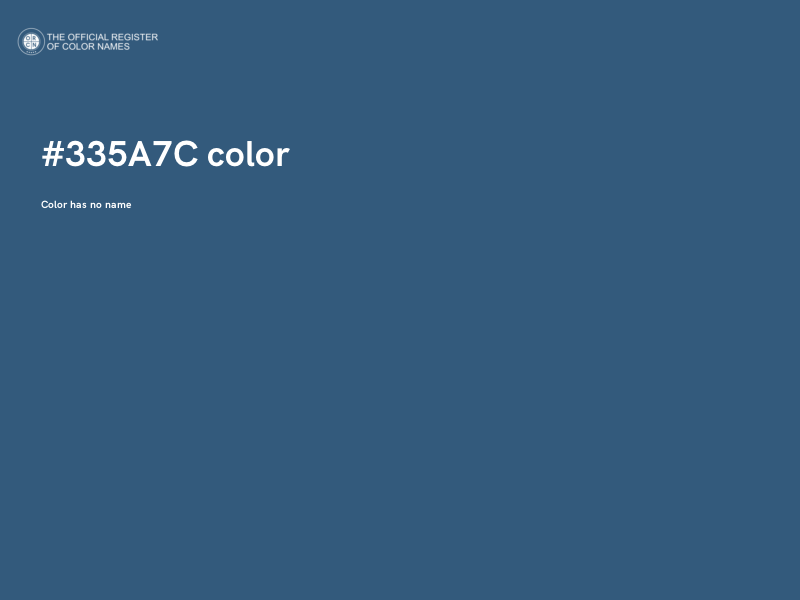 #335A7C color image