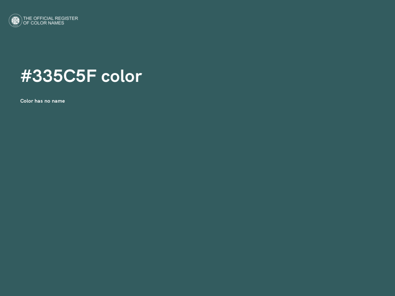 #335C5F color image