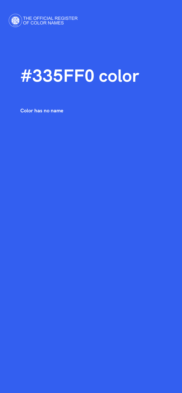 #335FF0 color image