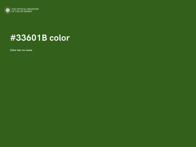 #33601B color image