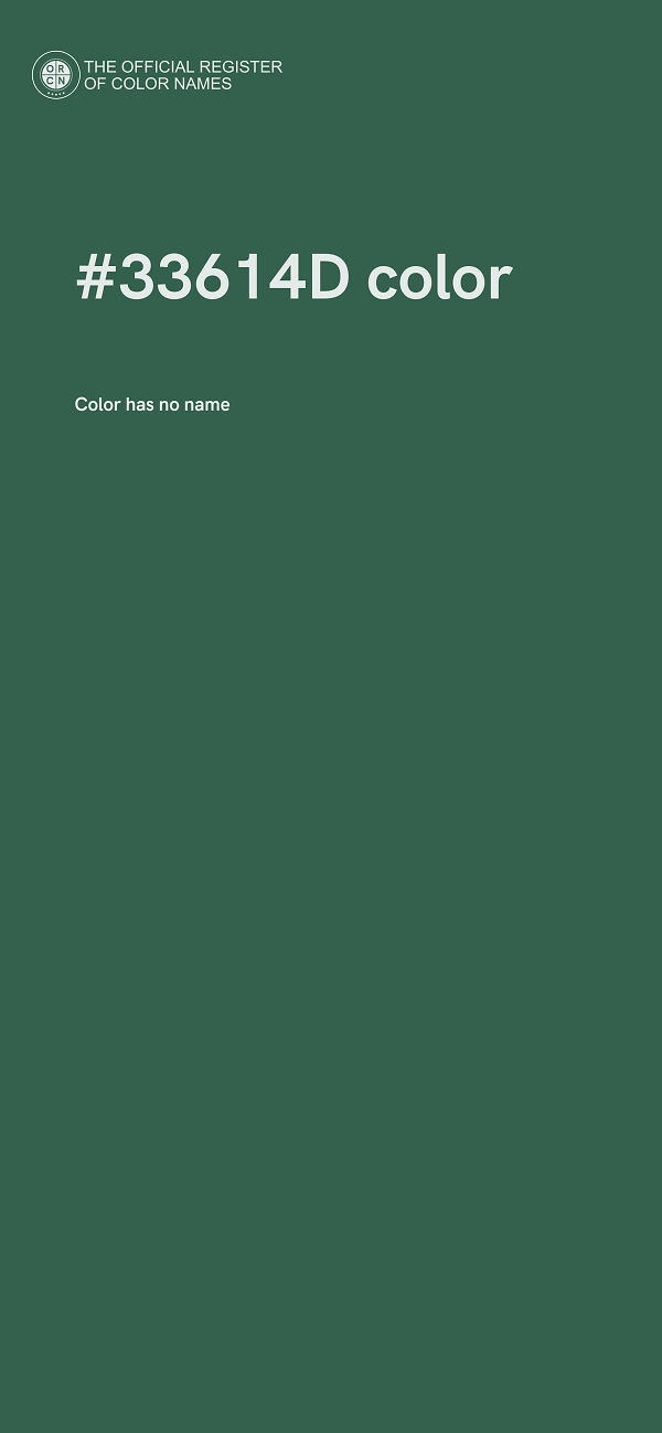 #33614D color image
