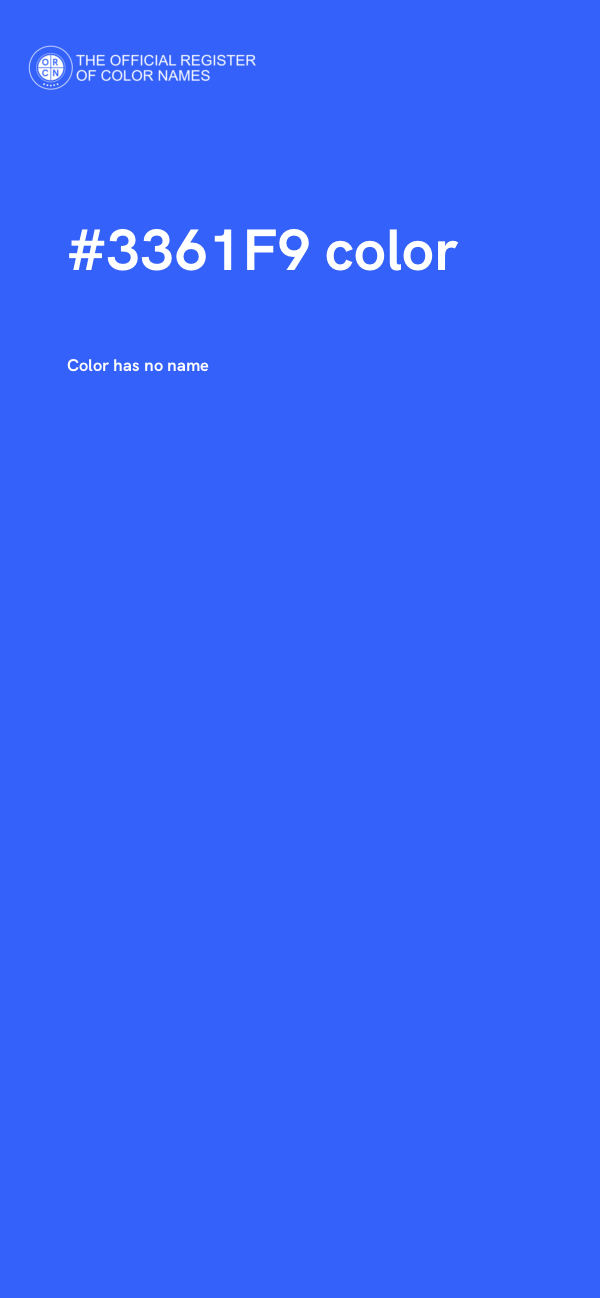 #3361F9 color image