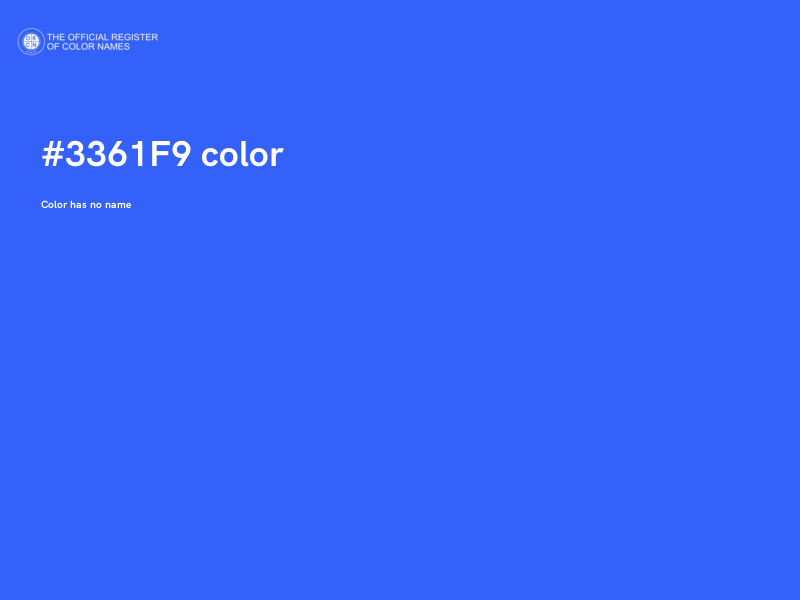 #3361F9 color image