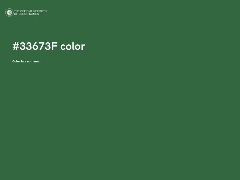 #33673F color image
