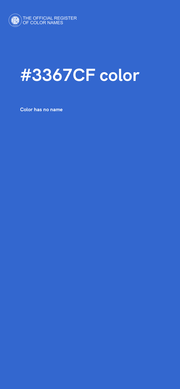 #3367CF color image