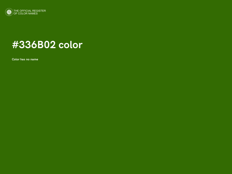 #336B02 color image