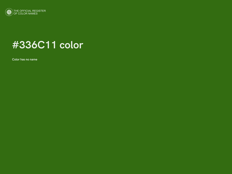 #336C11 color image