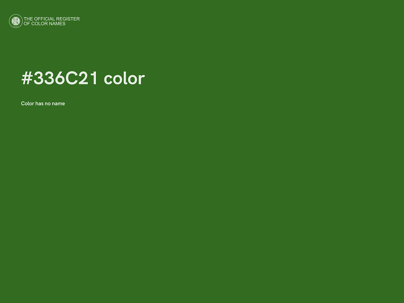 #336C21 color image