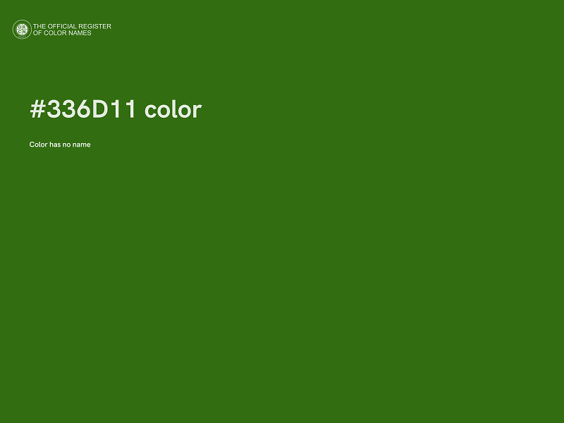 #336D11 color image