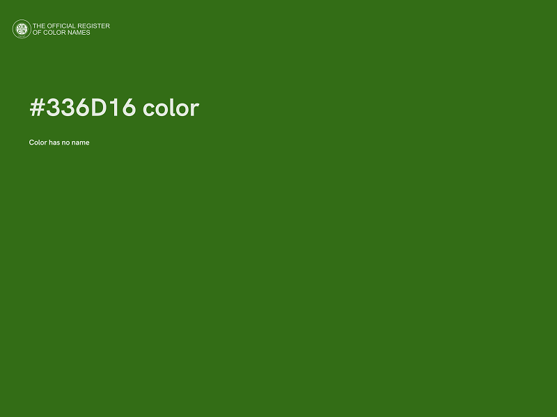 #336D16 color image