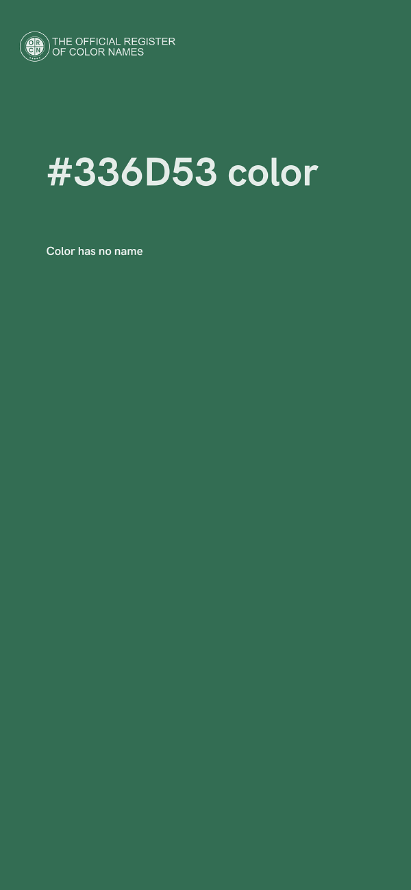 #336D53 color image