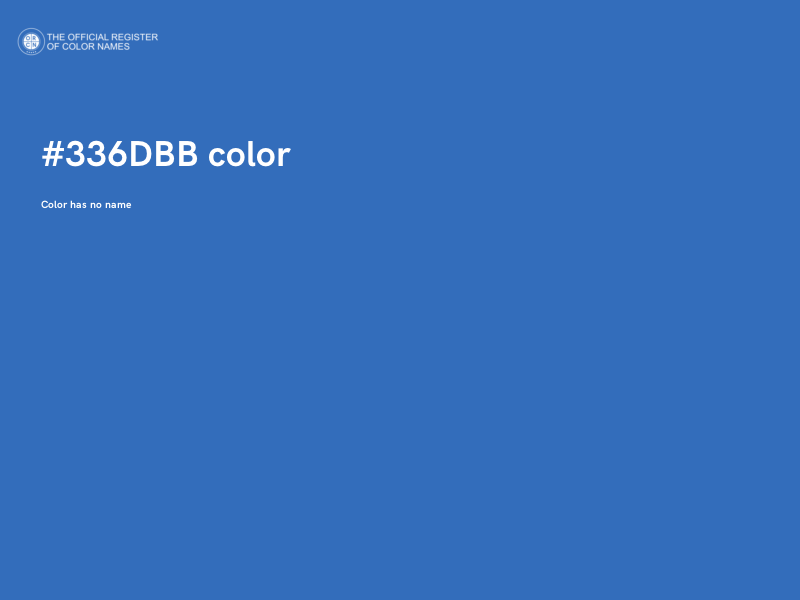 #336DBB color image