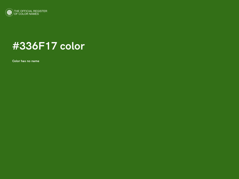 #336F17 color image