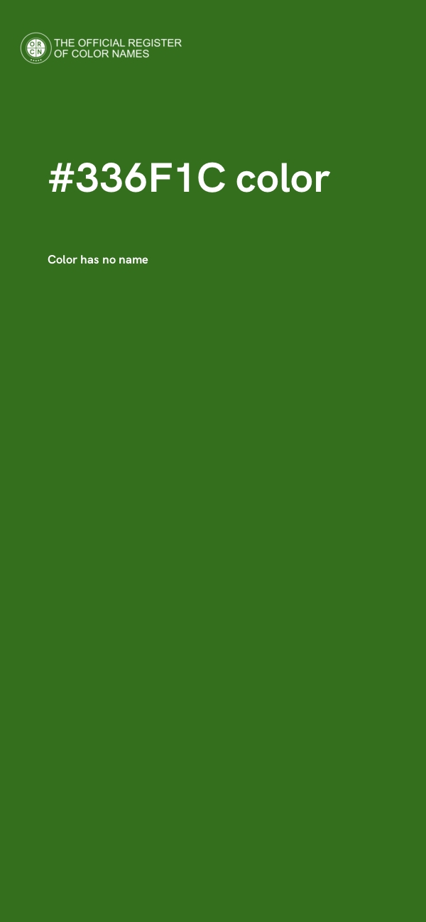 #336F1C color image
