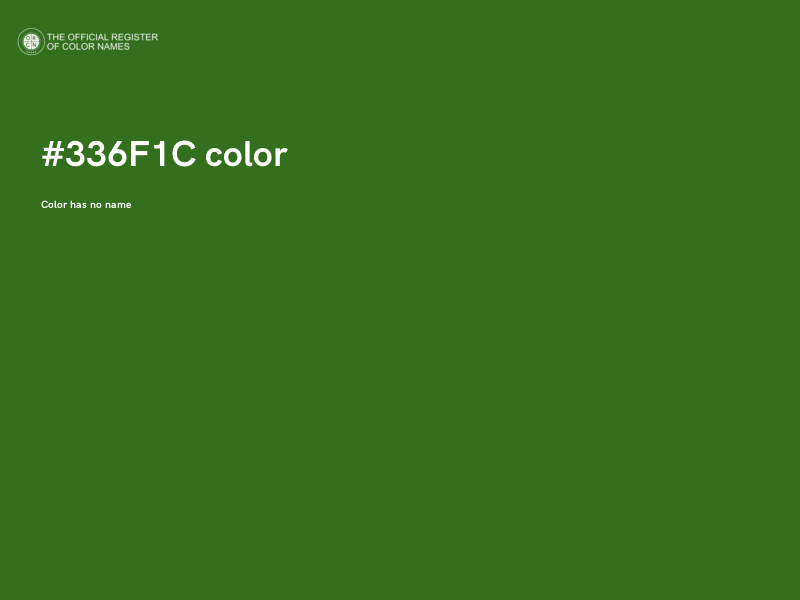 #336F1C color image