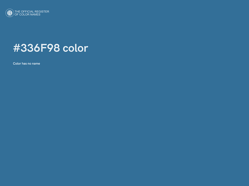 #336F98 color image