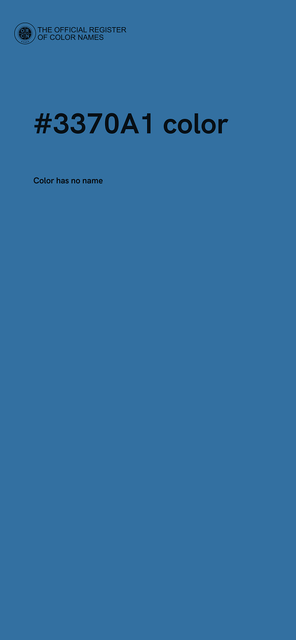 #3370A1 color image