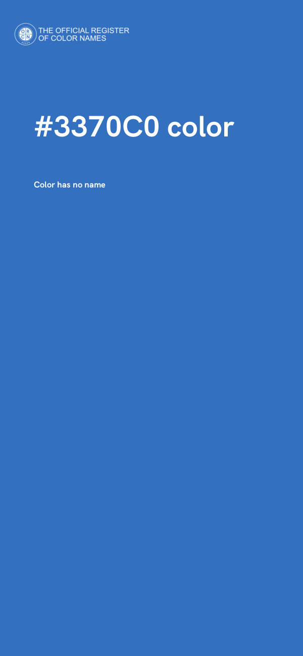 #3370C0 color image