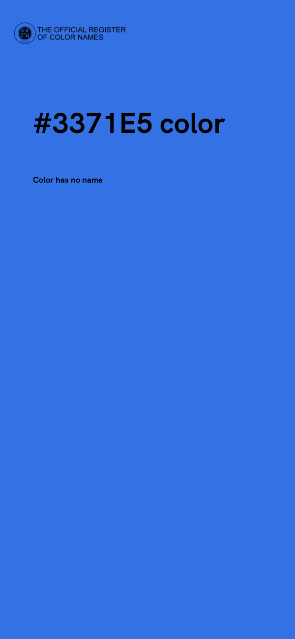 #3371E5 color image
