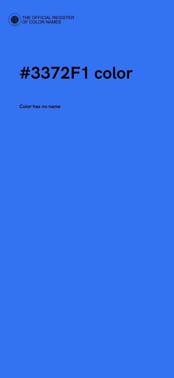 #3372F1 color image