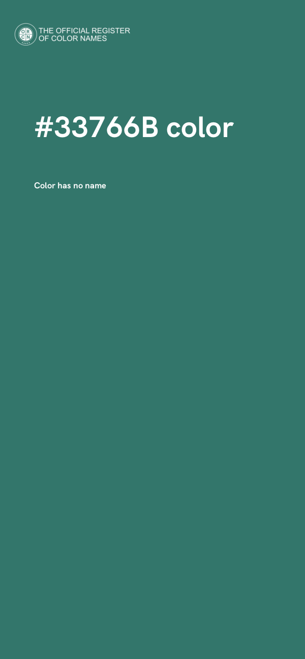 #33766B color image