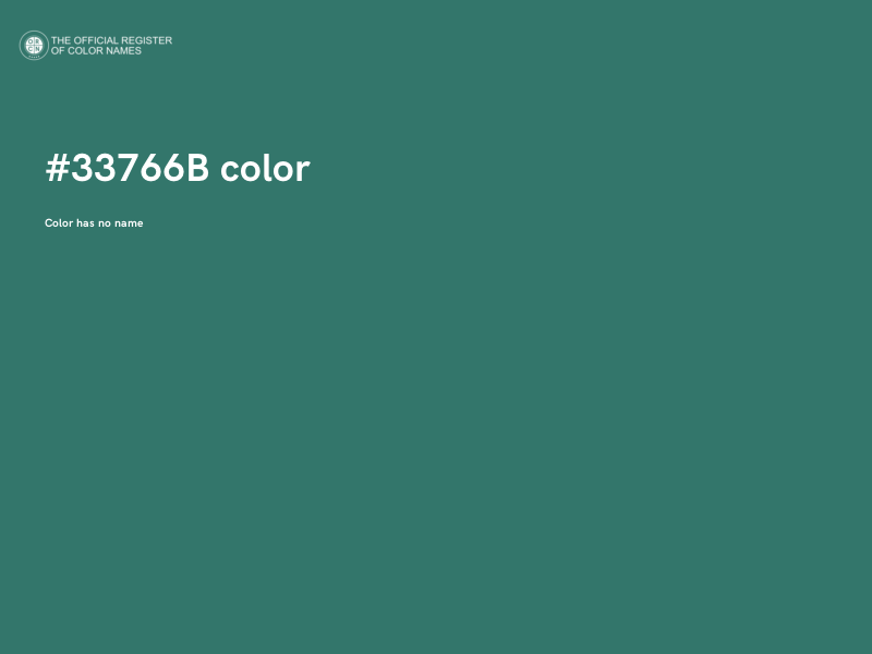#33766B color image