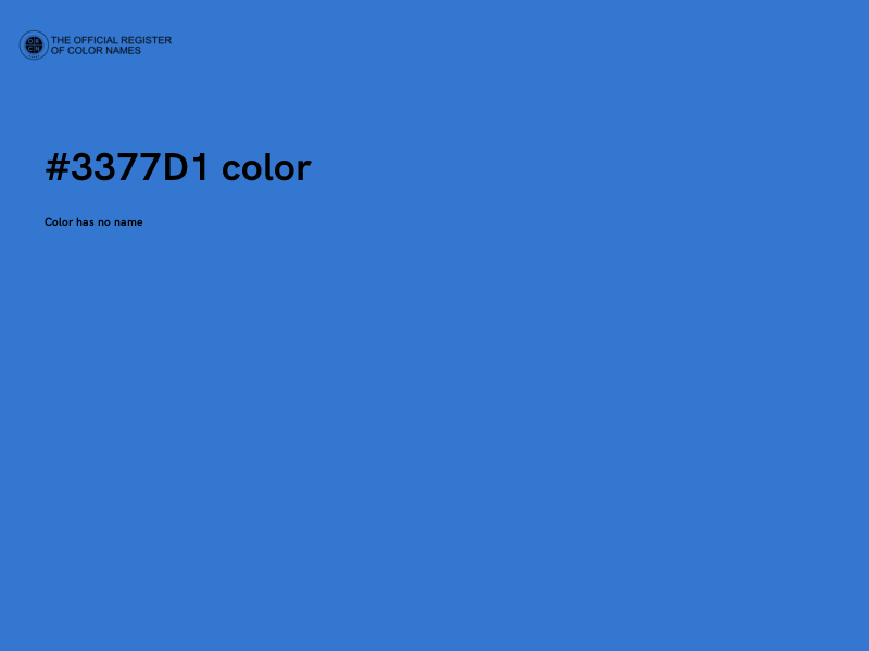 #3377D1 color image