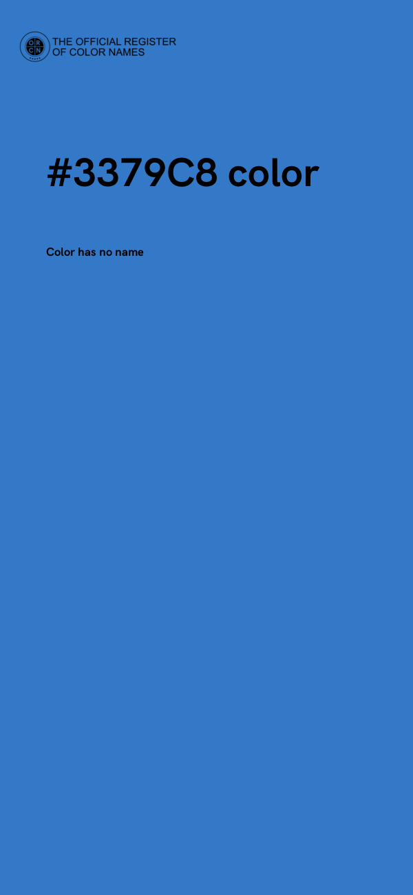#3379C8 color image