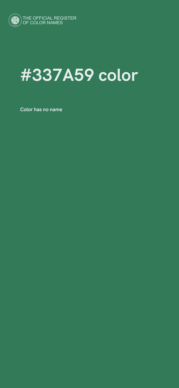 #337A59 color image