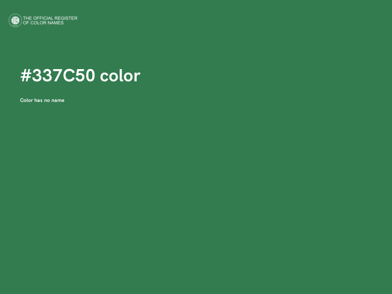 #337C50 color image