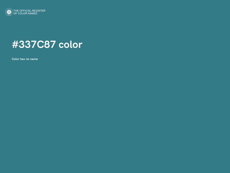#337C87 color image