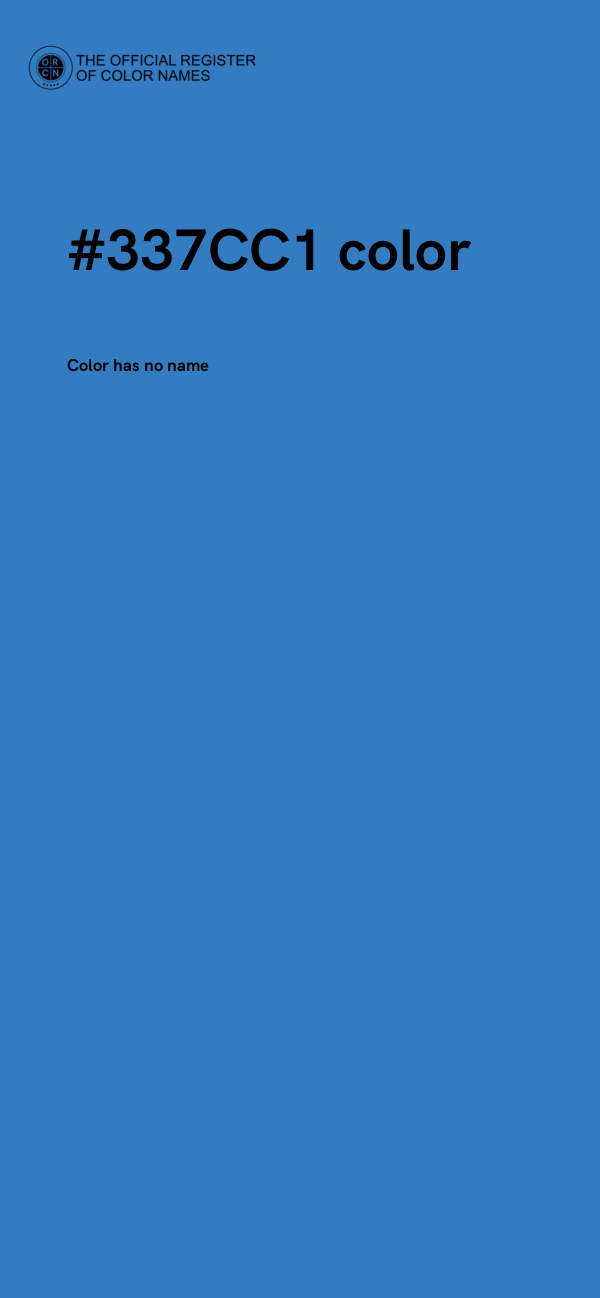 #337CC1 color image