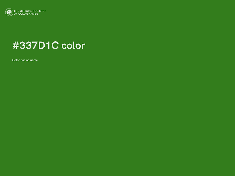 #337D1C color image