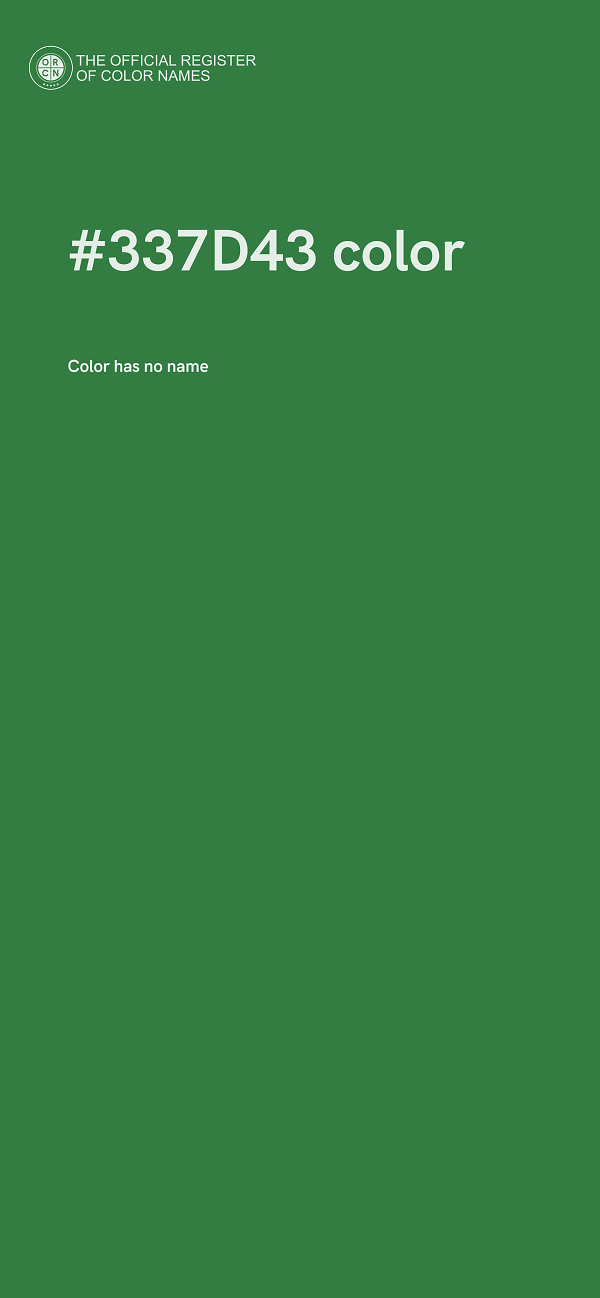 #337D43 color image