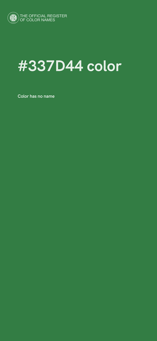 #337D44 color image
