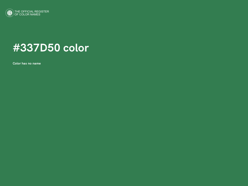#337D50 color image