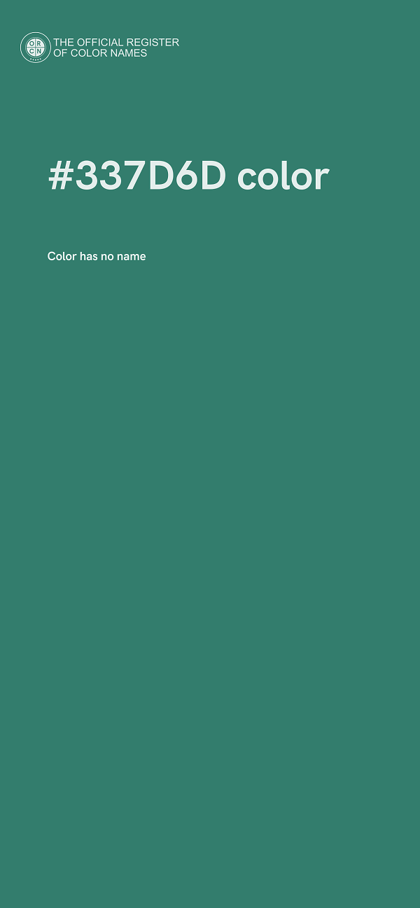 #337D6D color image