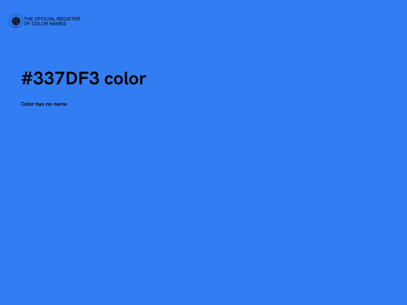 #337DF3 color image