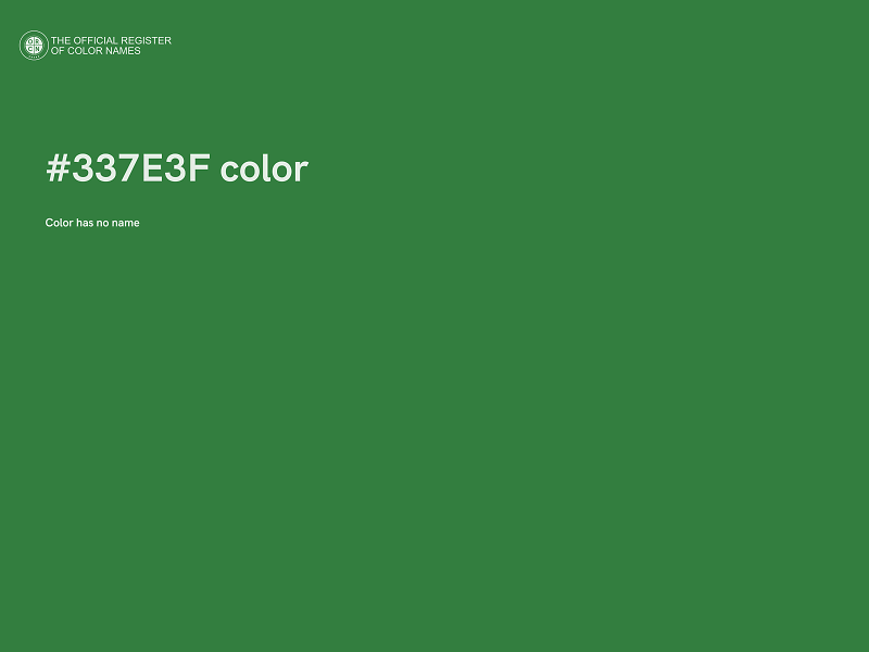 #337E3F color image