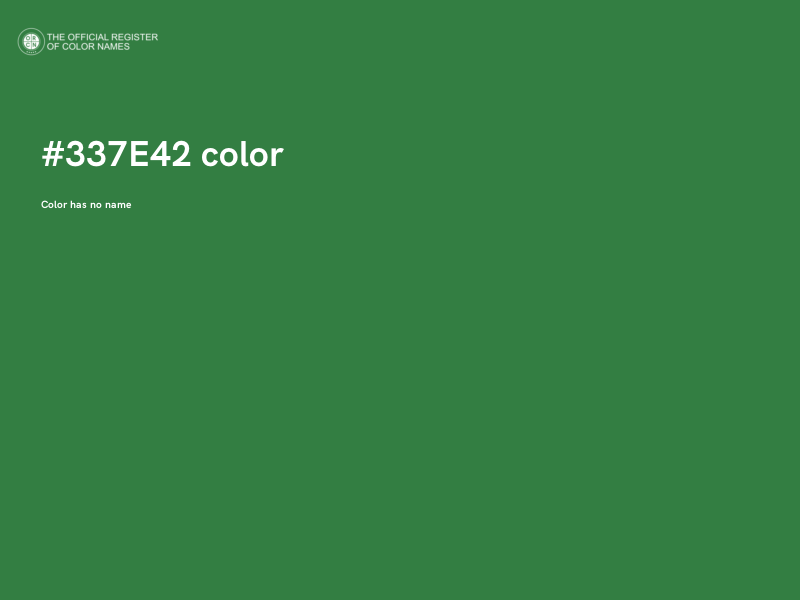 #337E42 color image