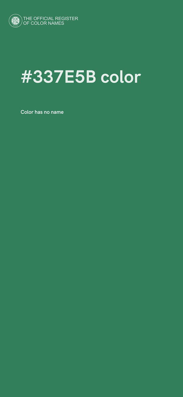 #337E5B color image