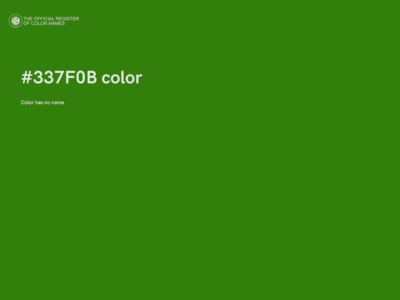 #337F0B color image