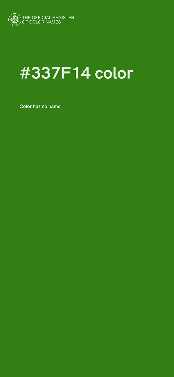 #337F14 color image