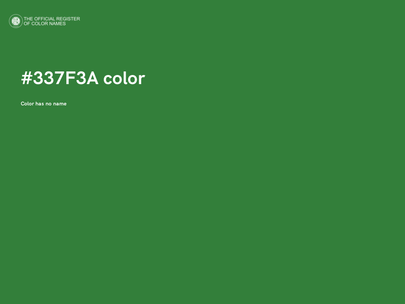 #337F3A color image