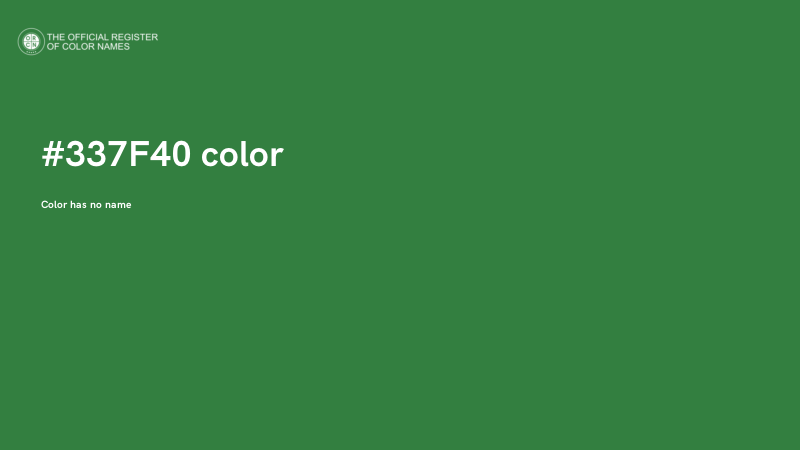 #337F40 color image