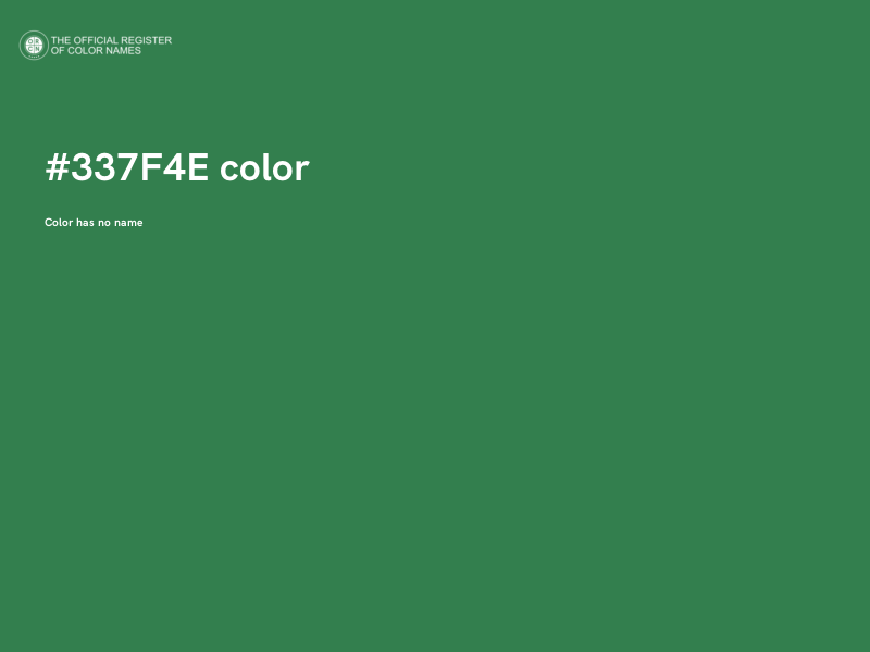 #337F4E color image