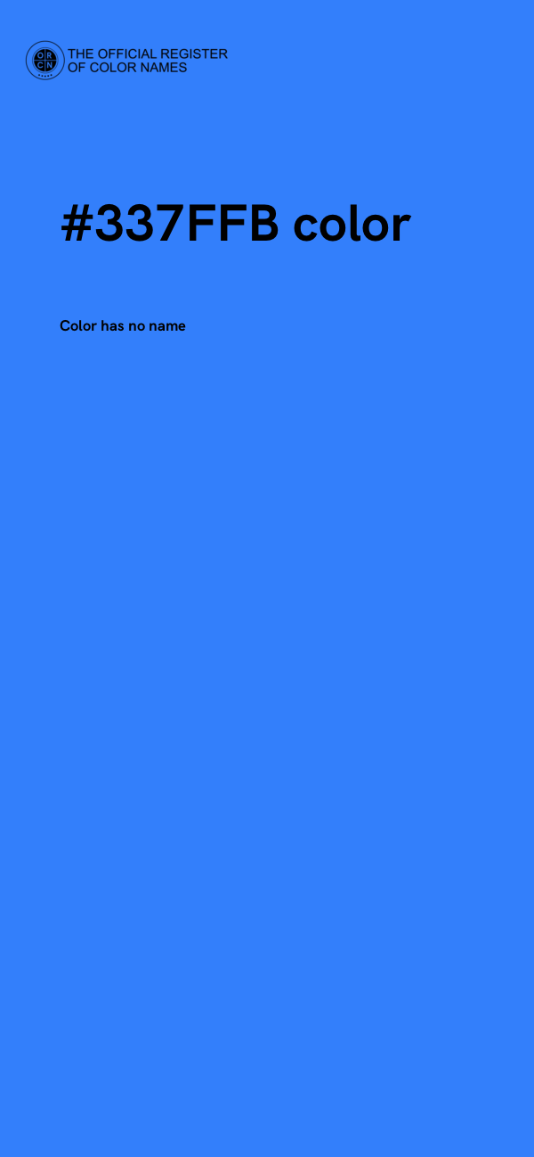 #337FFB color image