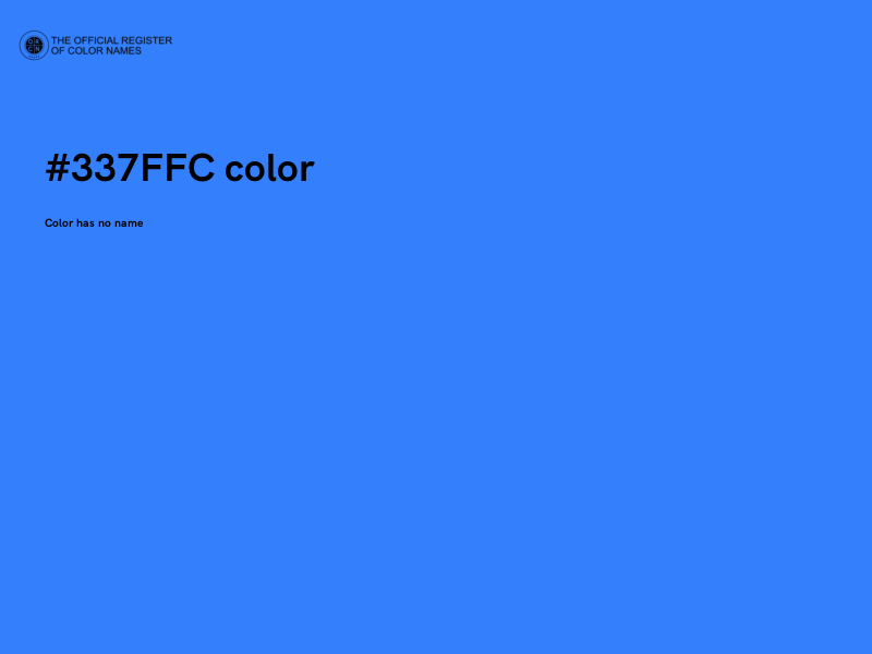 #337FFC color image